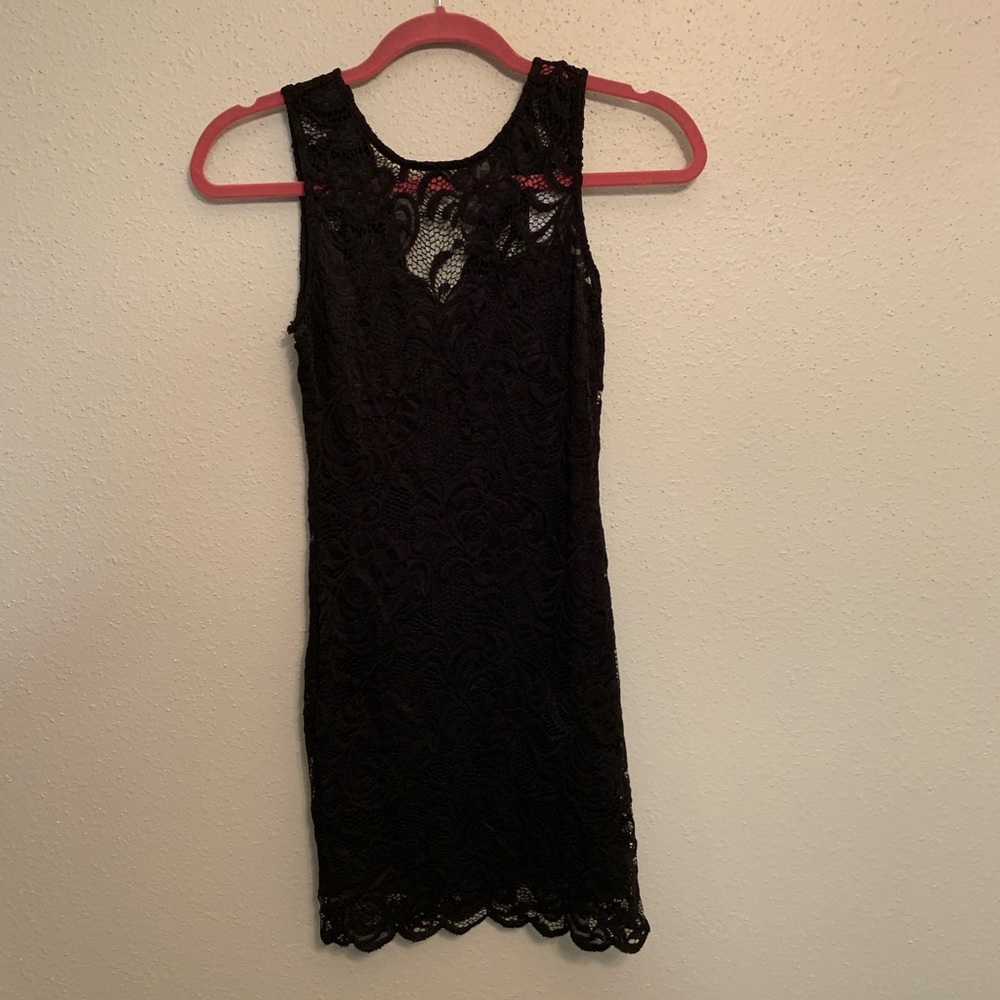 Charlotte Russe black dress with lace